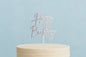 Silver Happy Birthday White N - Cake Toppers - Iconic Cake Art