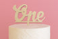 Number One Wood Look Birthday Cake Topper - Iconic Cake Art