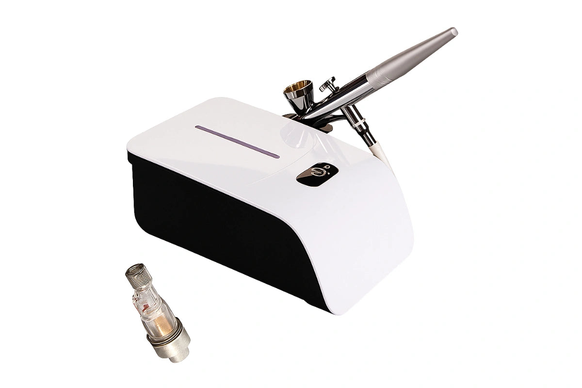 Colour Kit Airbrush Machine With Moisture Trap - White