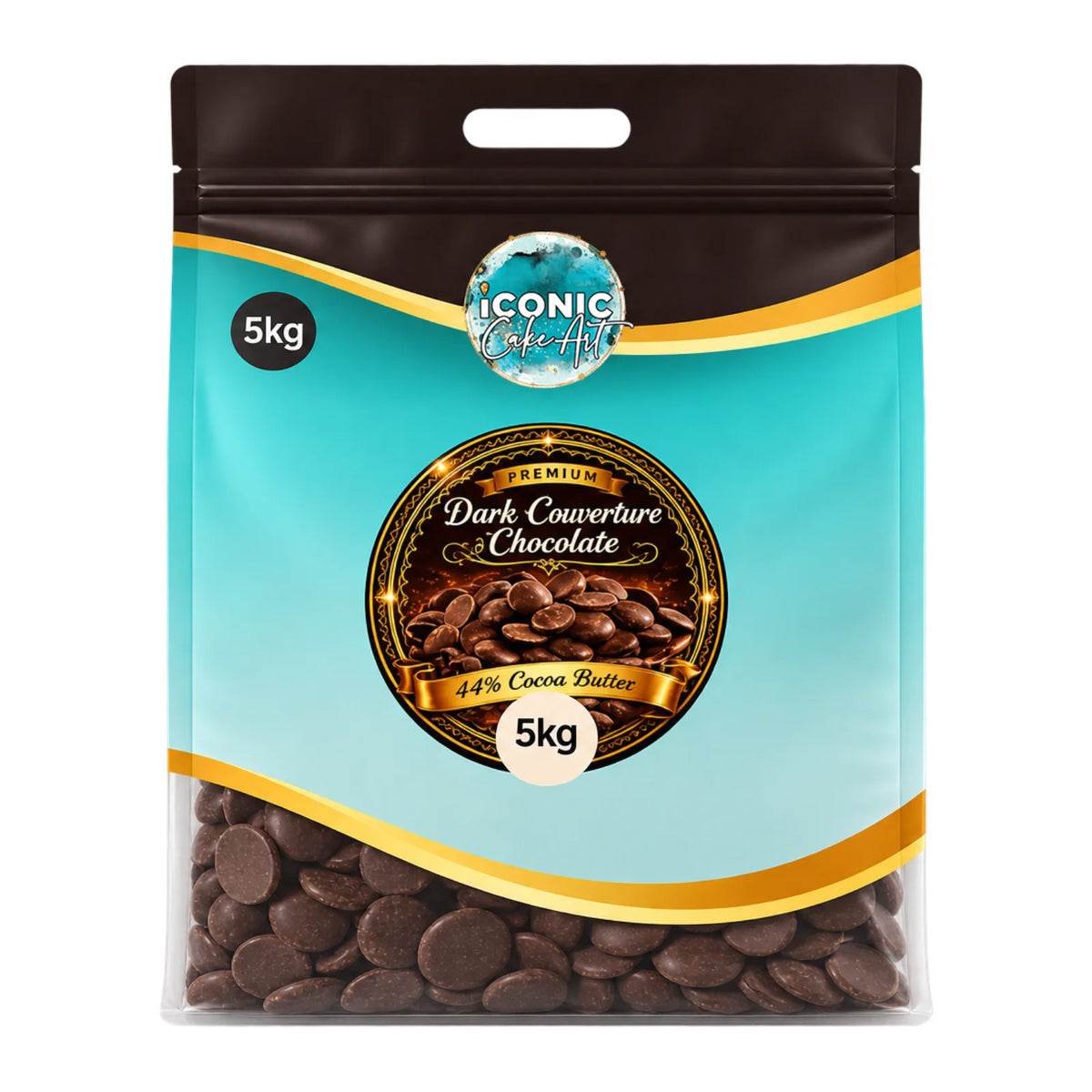 Chocolate Couverture Dark 46% Cocoa Butter - Easy Melts 5kg - Barry Callebaut