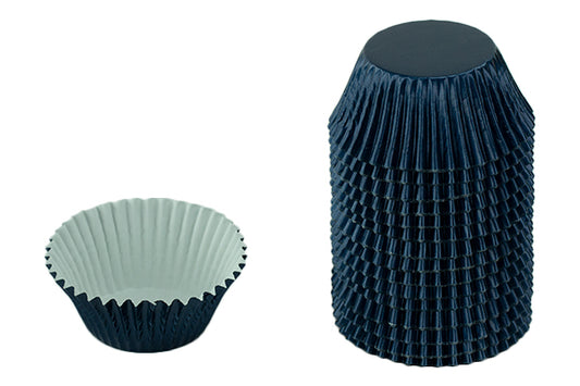 Blue Navy Large Plain Baking Cupcake Case (250 Pack) - Gateau Art