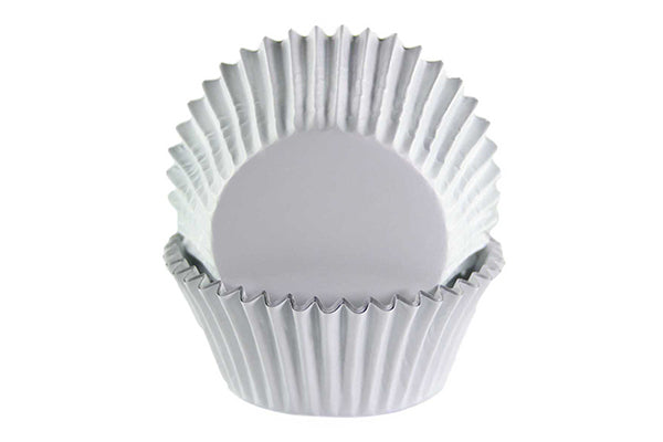 White Large - Plain Baking Cupcake Case (25 Pack) - Gateau Art