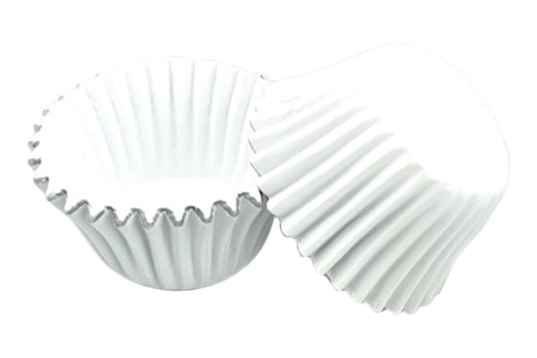 White Mini Cupcake Cases 35mm (50 Pack) - Gateau Art