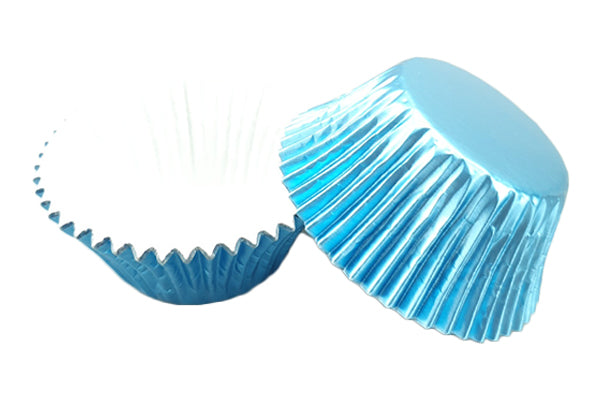 Light Blue Large - Plain Baking Cupcake Case (25 Pack) - Gateau Art