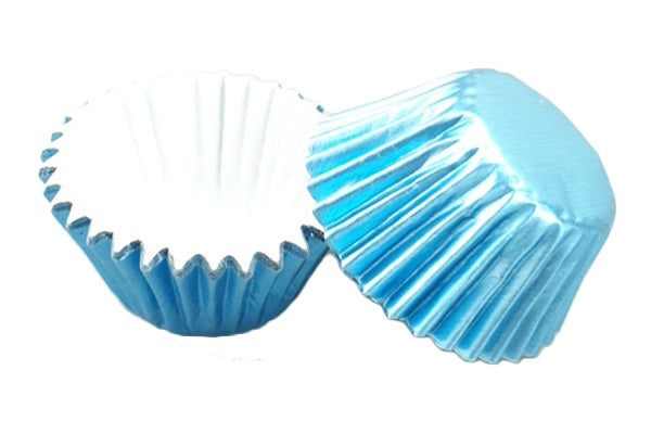 Light Blue Mini Cupcake Cases 25mm (50 Pack) - Gateau Art