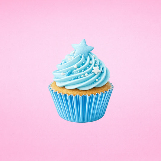 Light Blue Mini 25mm Foil Cupcake Cases - 50 Pieces