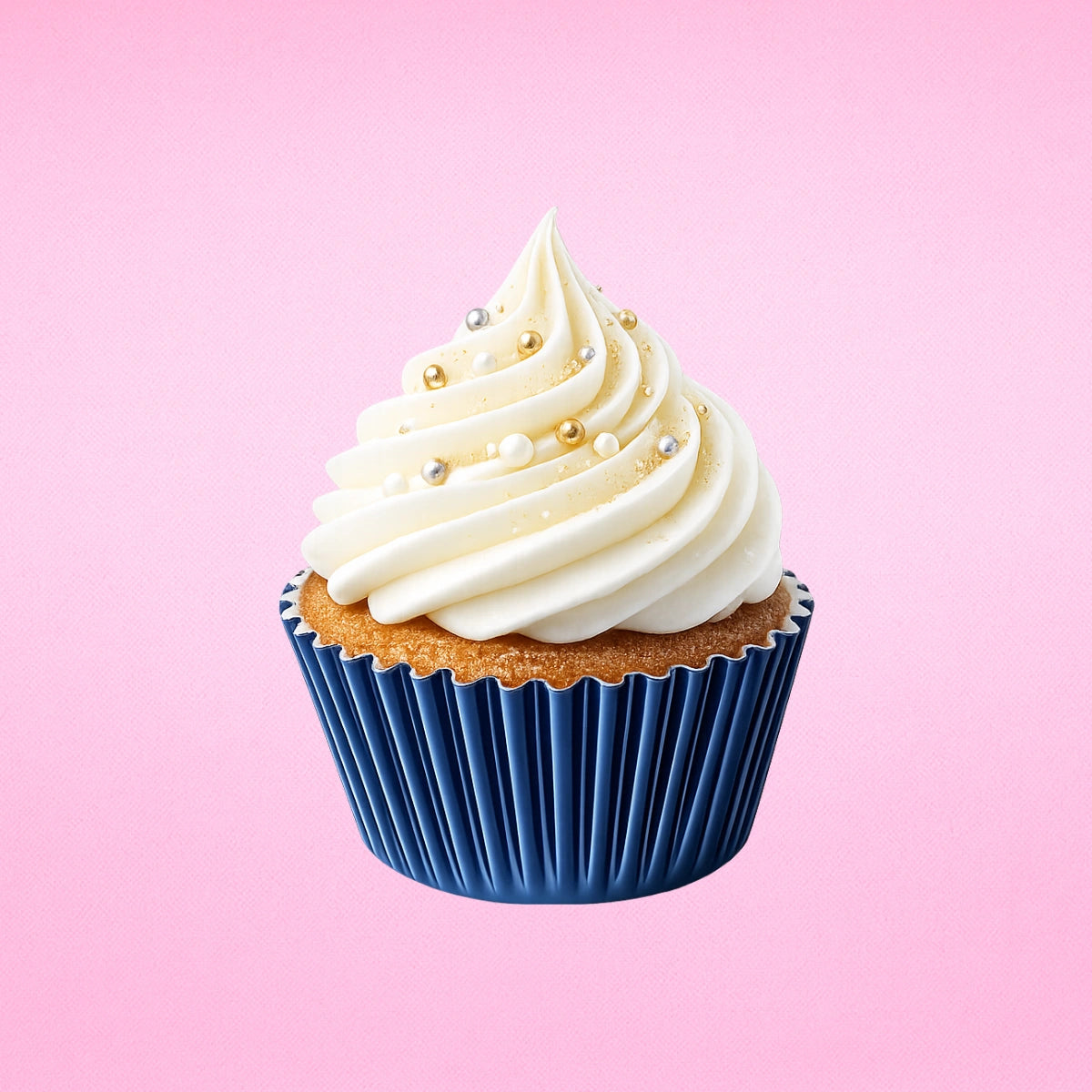 Navy Blue Mini 35mm Foil Cupcake Cases - 50 Pieces