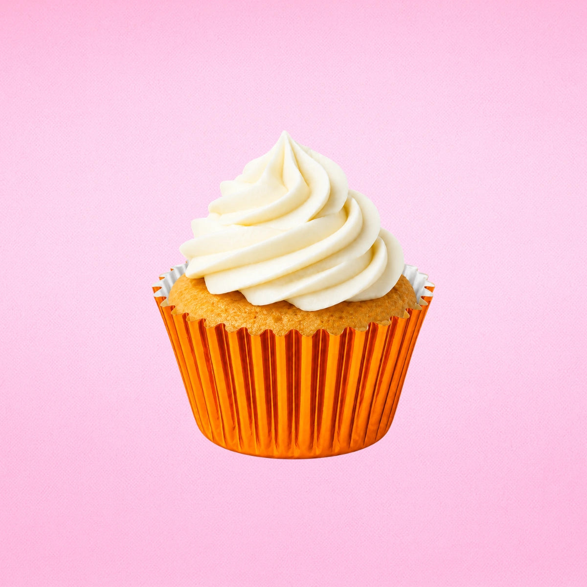 Orange Mini 35mm Foil Cupcake Cases - 50 Pieces