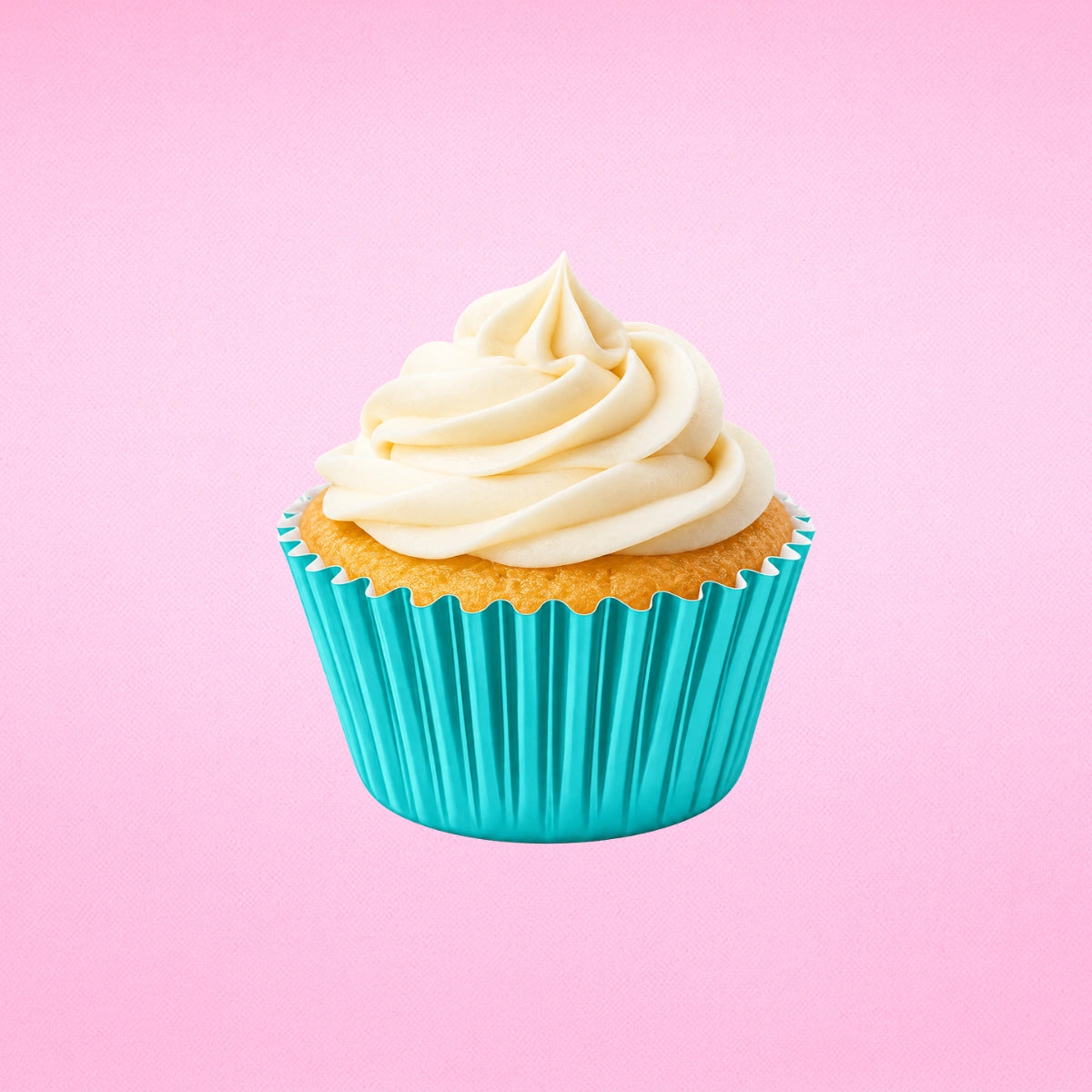 Teal Green Mini 35mm Foil Cupcake Cases - 50 Pieces