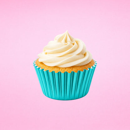 Teal Green Mini 35mm Foil Cupcake Cases - 50 Pieces