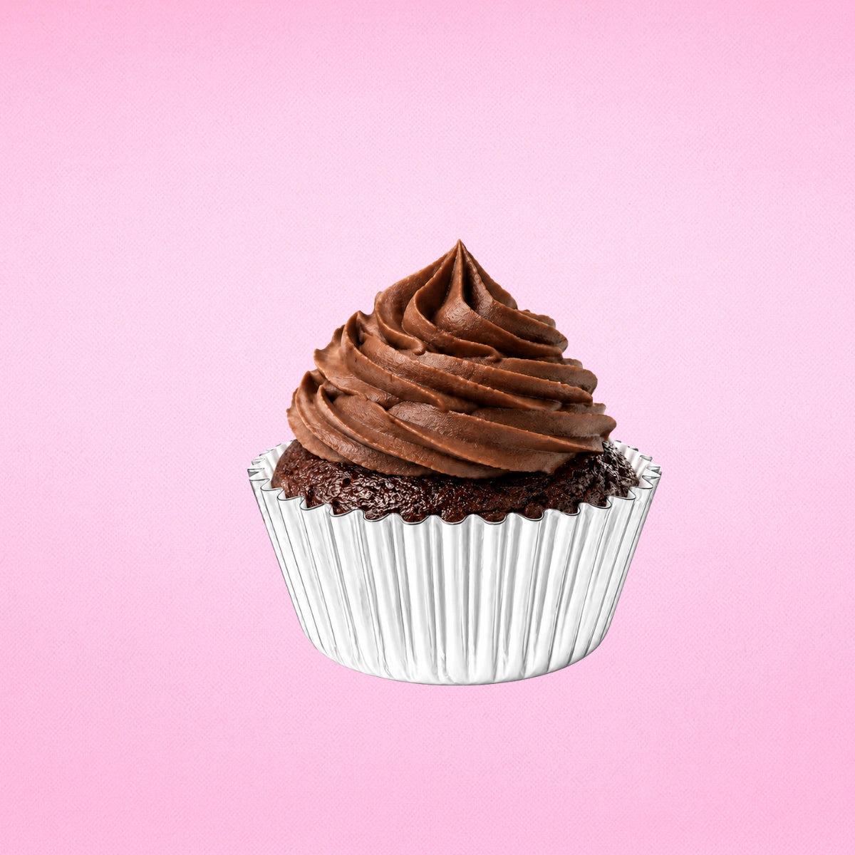 Silver Mini 35mm Foil Cupcake Cases - 50 Pieces