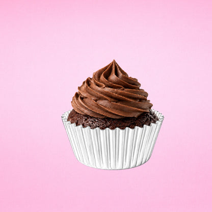 Silver Mini 35mm Foil Cupcake Cases - 50 Pieces