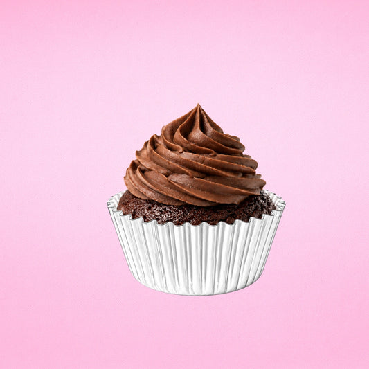 Silver Mini 35mm Foil Cupcake Cases - 50 Pieces