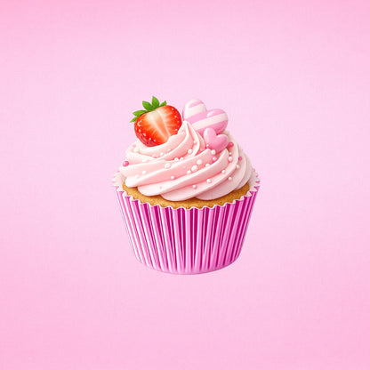 Hot Pink Mini 35mm Foil Baking Cups - 50 Pieces - Cupcake Cases