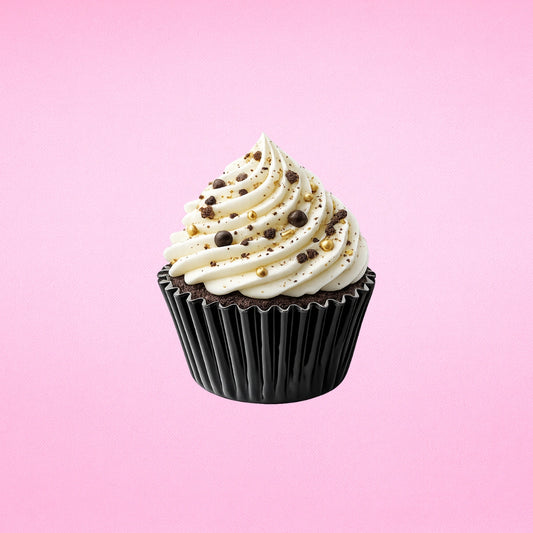 Black Mini 25mm Foil Cupcake Cases - 50 Pieces