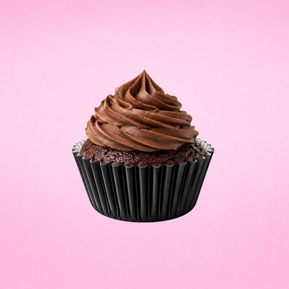 Black Mini 35mm Foil Cupcake Cases - 50 Pieces