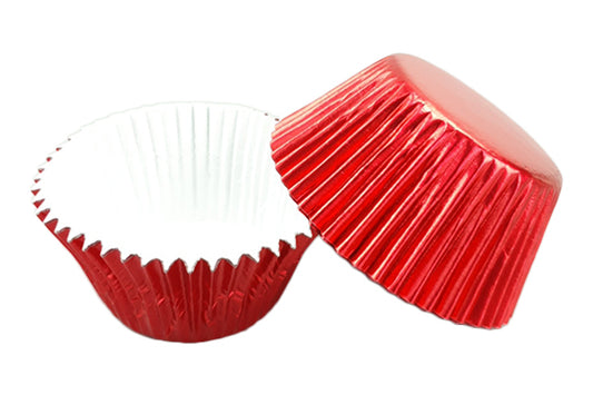 Red Large - Plain Baking Cupcake Case (25 Pack) - Gateau Art