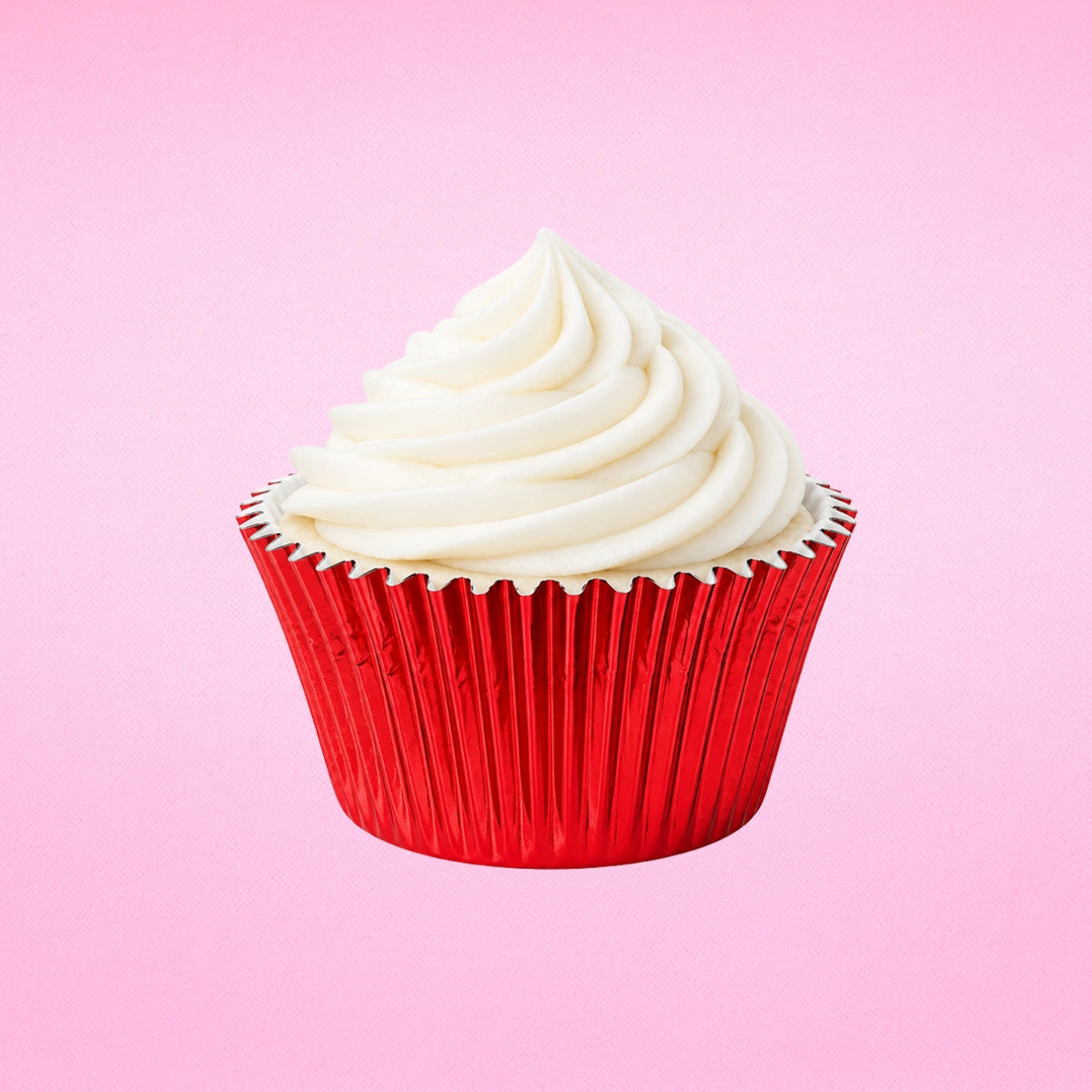 Red Large Foil Cupcake Cases - 25 Pieces