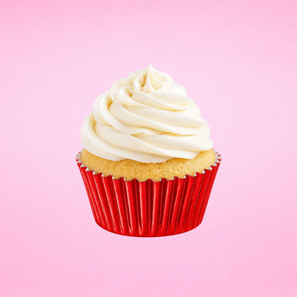 Red Mini 35mm Foil Cupcake Cases - 50 Pieces