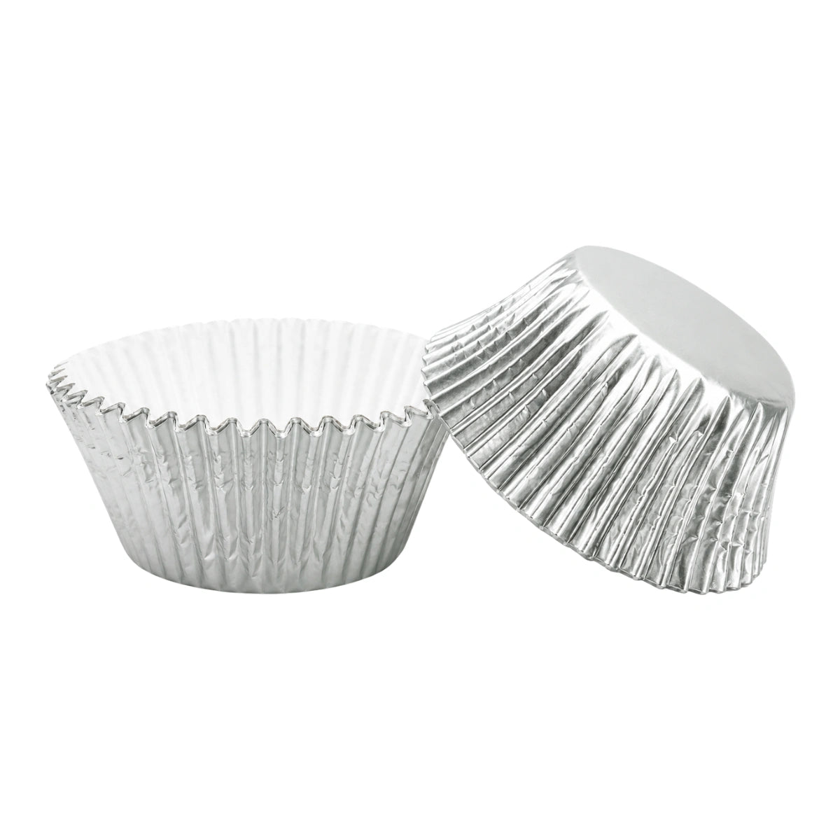 Gun Metal Large Foil Cupcake Cases - 25 Pieces