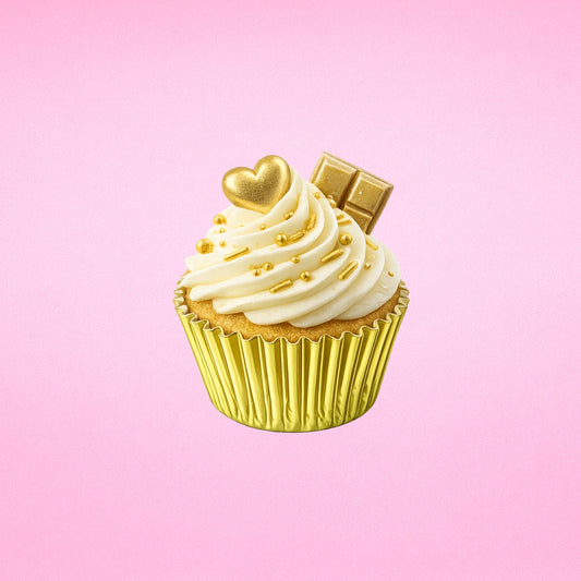 Light Gold Mini 25mm Foil Cupcake Cases - 50 Pieces