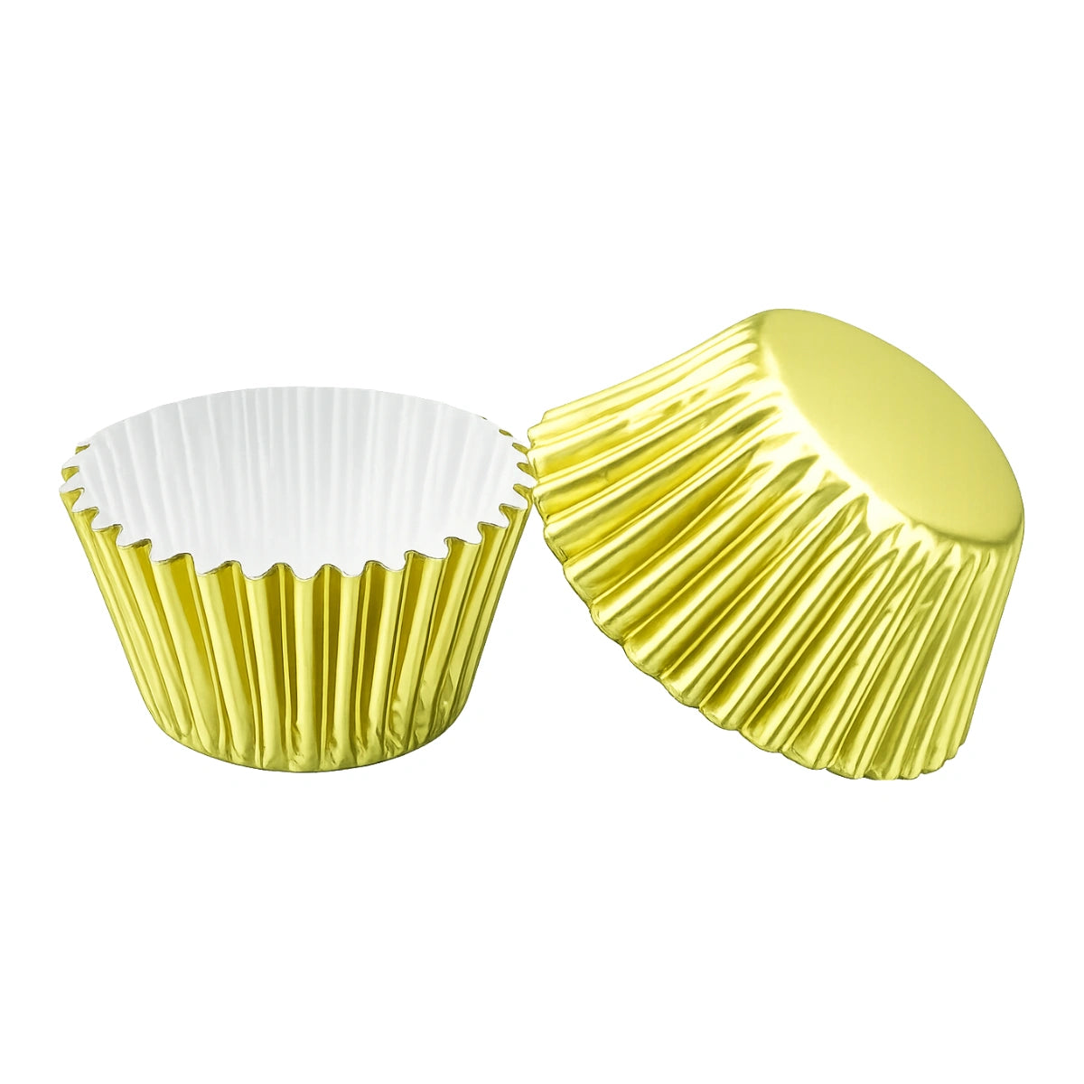 Light Gold Mini 25mm Foil Cupcake Cases - 50 Pieces