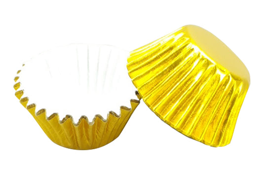 Gold Antique Mini Cupcake Cases 25mm (50 Pack) - Gateau Art