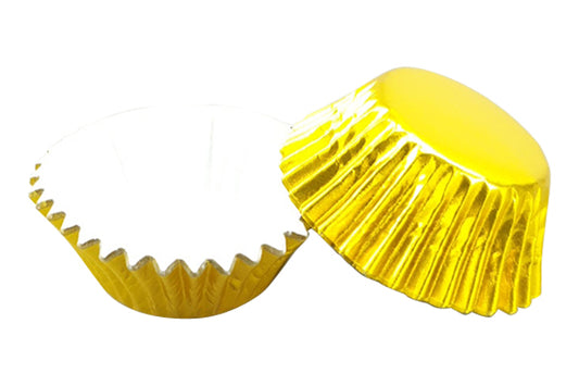 Gold Antique Mini Cupcake Cases 35mm (50 Pack) - Gateau Art