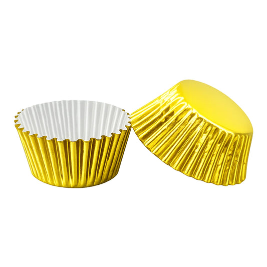 Antique Gold Mini 35mm Foil Cupcake Cases - 50 Pieces