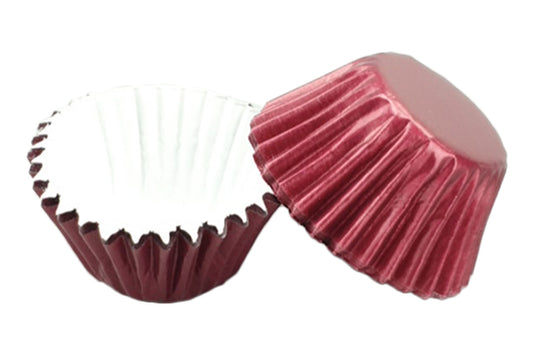 Burgundy Mini Cupcake Cases 35mm (50 Pack) - Gateau Art