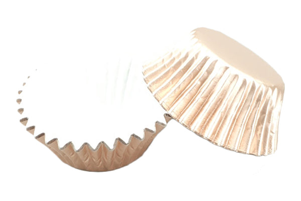 Rose Gold Plain Large - Baking Cupcake Case (25 Pack) - Gateau Art