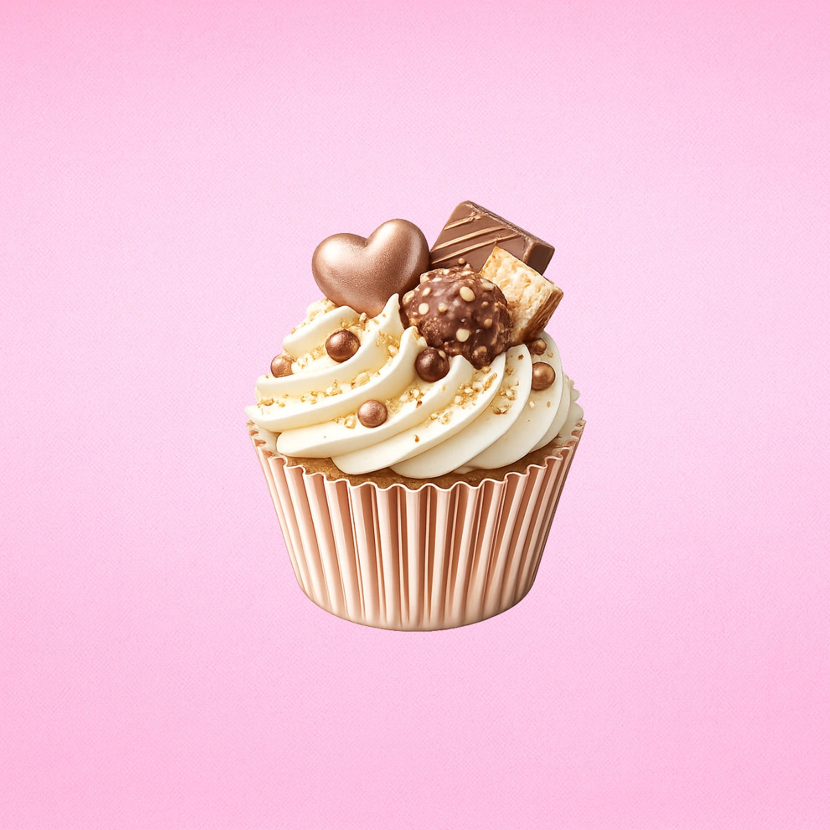 Rose Gold Mini 25mm Foil Cupcake Cases - 50 Pieces