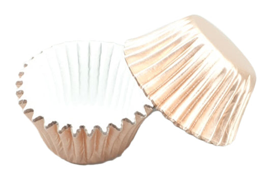 Rose Gold Mini Cupcake Cases 35mm (50 Pack) - Gateau Art