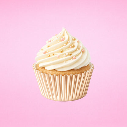 Rose Gold Mini 35mm Foil Cupcake Cases- 50 Pieces