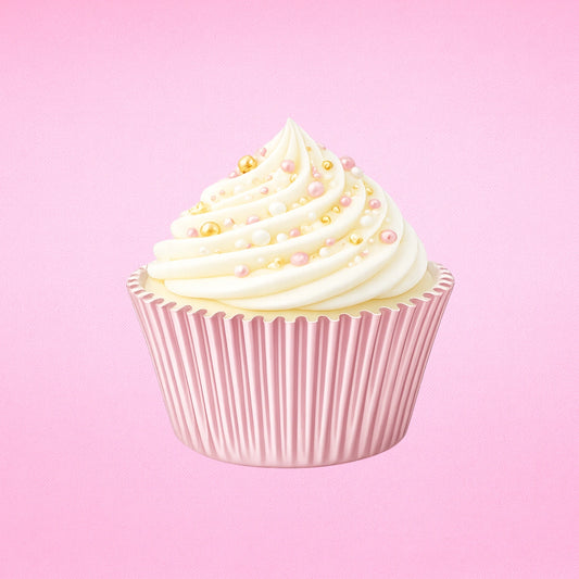Light Pink Large Foil Cupcake Cases - 25 Pieces