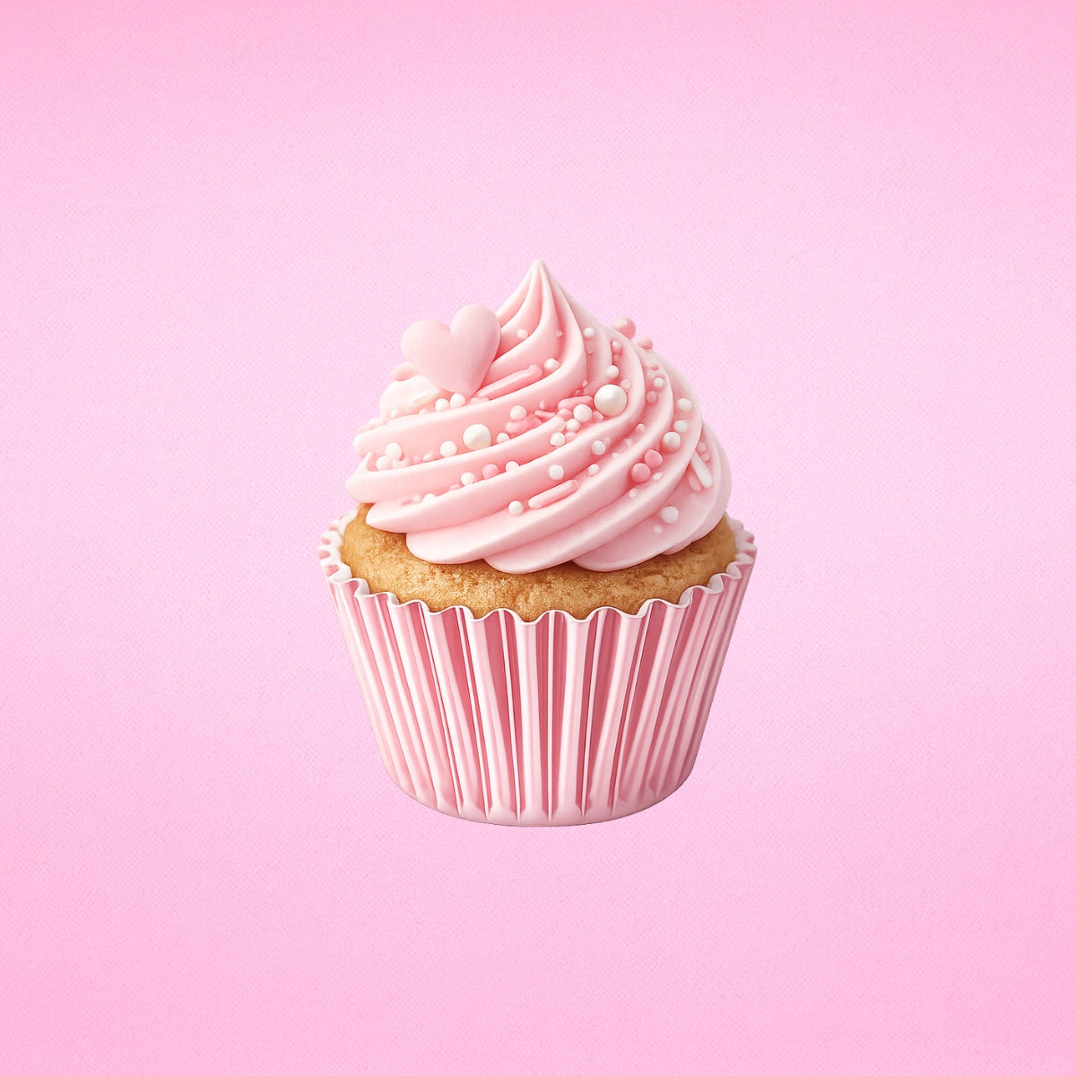 Light Pink Mini 25mm Foil Cupcake Cases - 50 Pieces