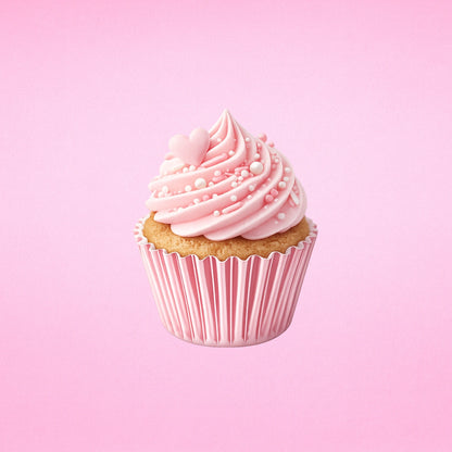 Light Pink Mini 25mm Foil Cupcake Cases - 50 Pieces