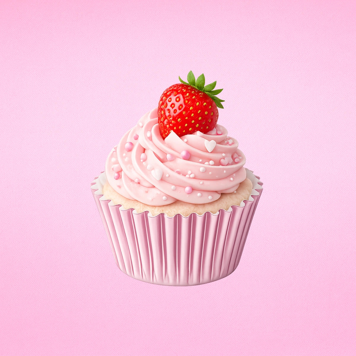 Light Pink Mini 35mm Foil Cupcake Cases - 50 Pieces