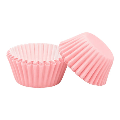 Light Pink Mini 35mm Grease-Proof Cupcake Cases- 50 Pieces - Cupcake Case