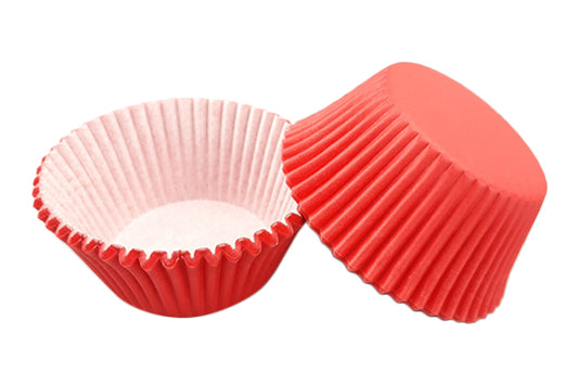 Red Large Grease-Proof Cupcake Cases (50 Pack) - Gateau Art
