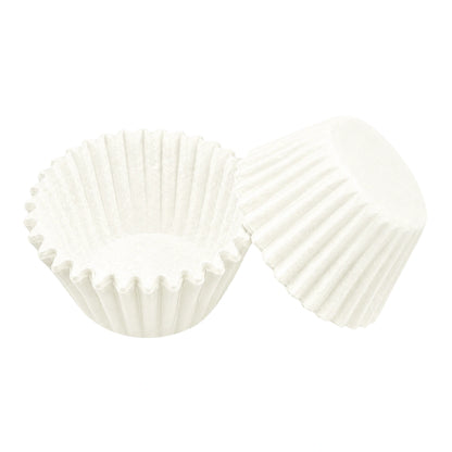 White Mini 25mm Grease-Proof Cupcake Cases - 50 Pieces - Cupcake Case