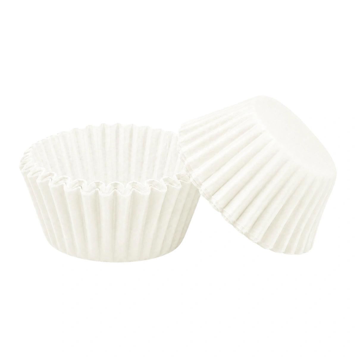 White Mini 35mm Grease-Proof Cupcake Casess - 50 Pieces - Cupcake Case