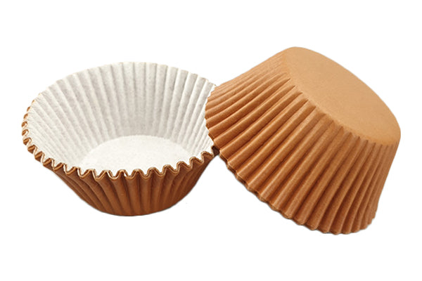 Brown Large Grease-Proof Cupcake Cases (50 Pack) - Gateau Art