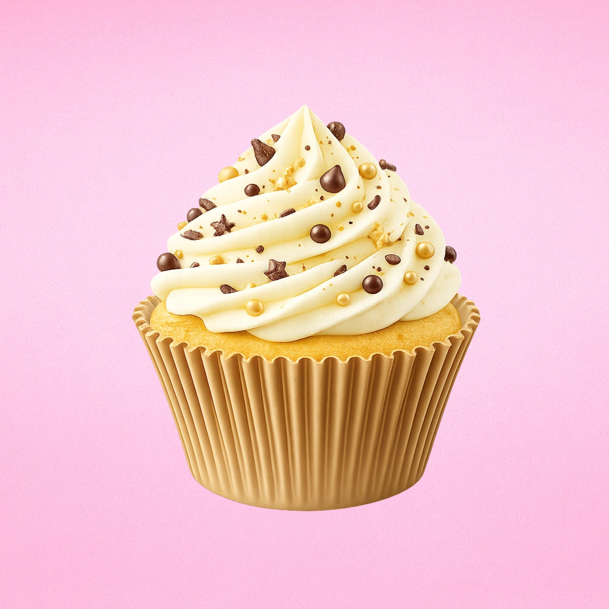 Brown Large Grease-Proof Cupcake Cases - 50 Pieces - Cupcake Case