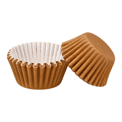 Brown Mini 35mm Grease-Proof Cupcake Cases - 50 Pieces - Cupcake Case