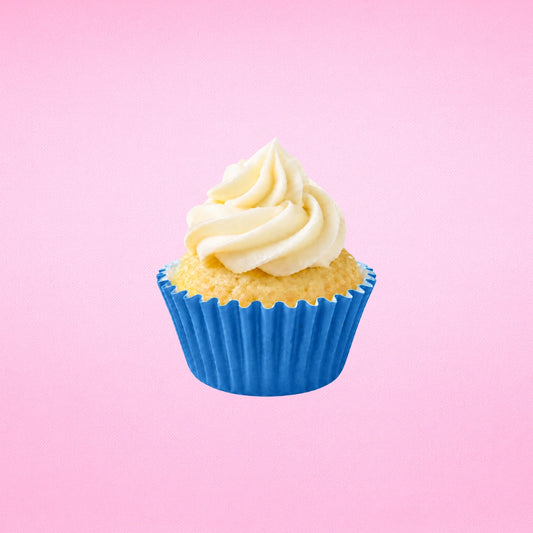 Blue Mini 2.5mm Grease-Proof Cupcake Cases - 50 Pieces - Cupcake Case