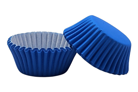 Blue Mini Grease-Proof Cupcake Cases 35mm (50 Pack) - Gateau Art