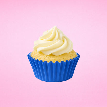 Blue Mini 35mm Grease-Proof Cupcake Cases - 50 Pieces - Cupcake Case