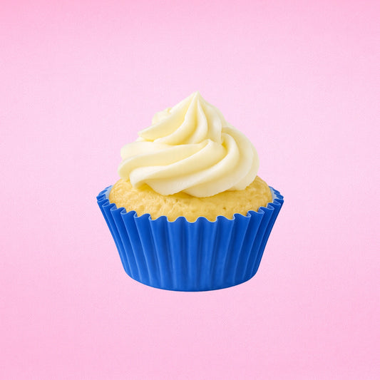 Blue Mini 35mm Grease-Proof Cupcake Cases - 50 Pieces - Cupcake Case