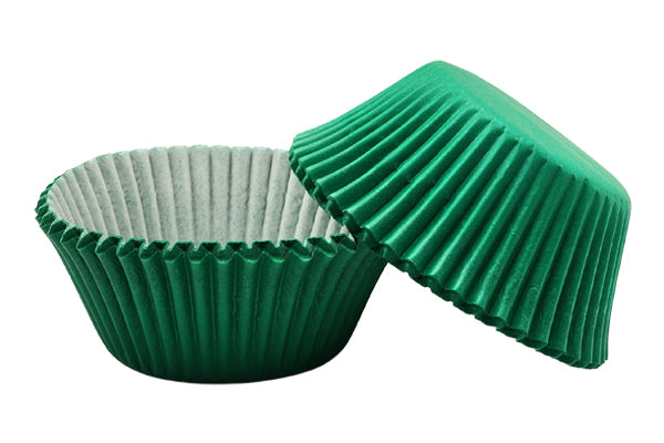 Dark Green Grease-Proof Cupcake Cases 50mm (50 Pack) - Gateau Art